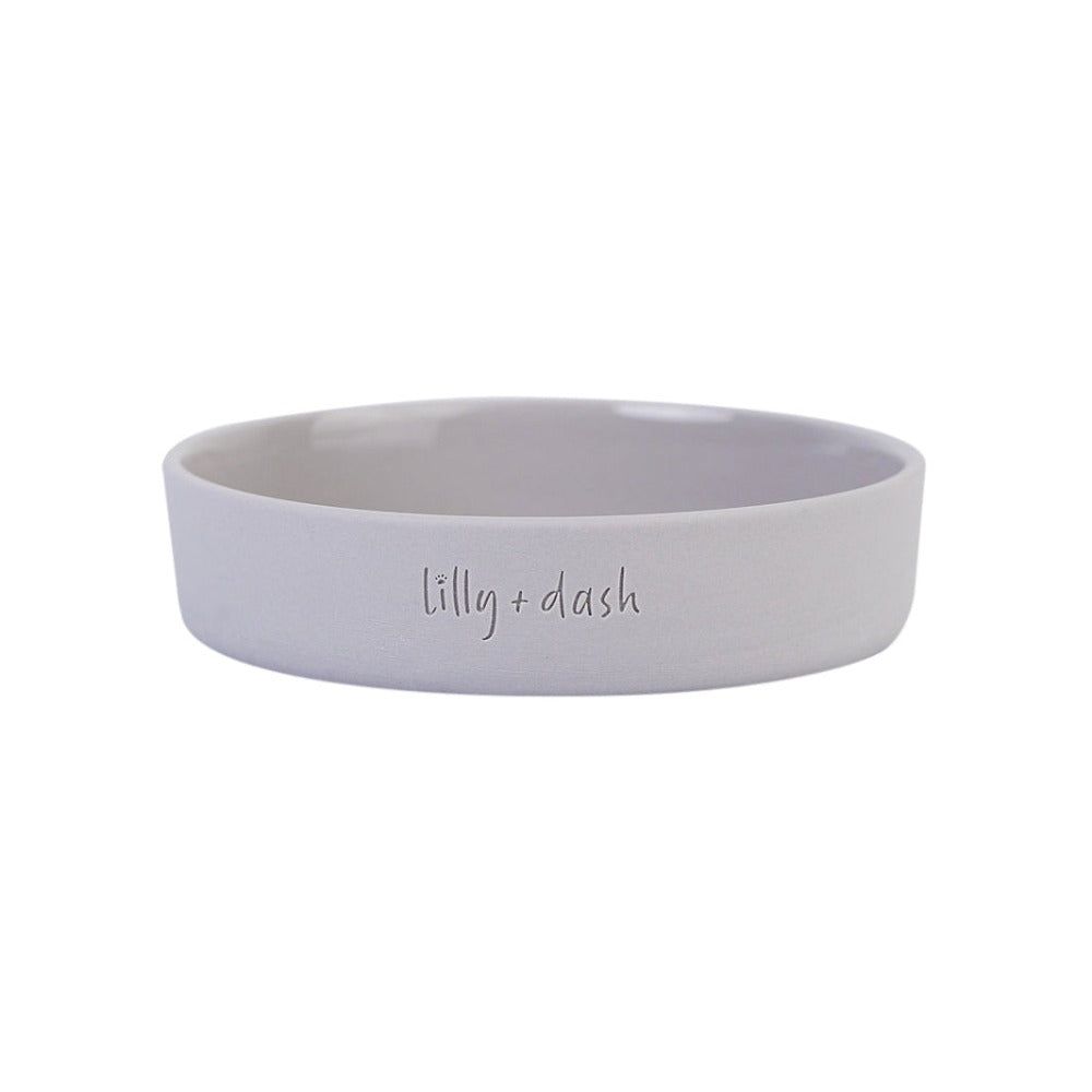 cat bowl slate - Lilly + Dash