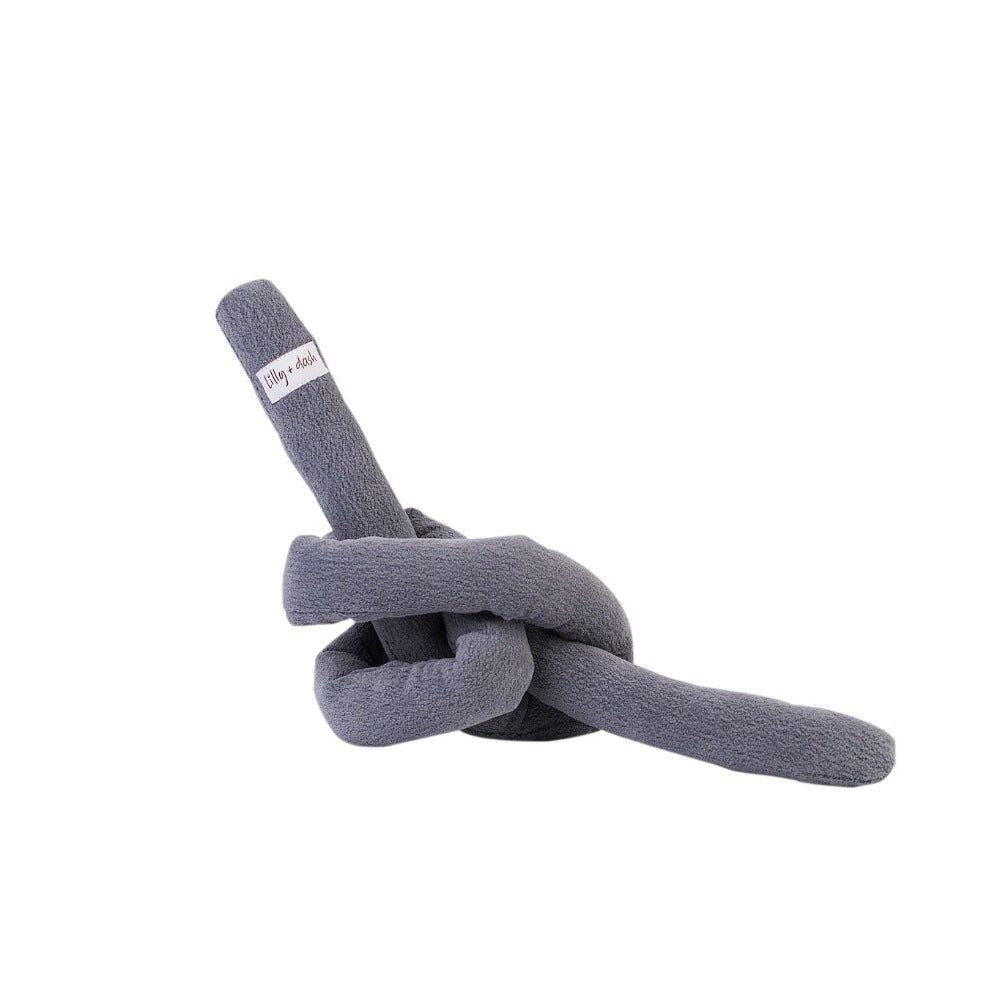 knot toy charcoal - Lilly + Dash
