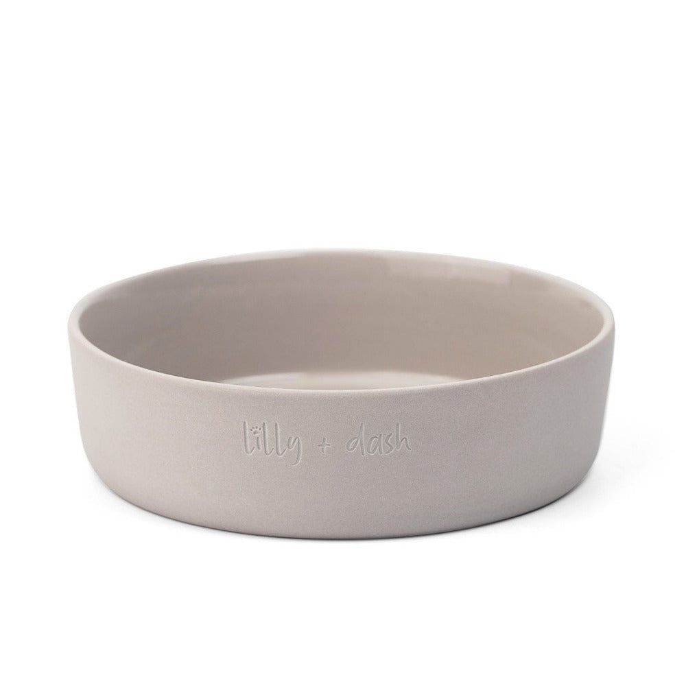 large pet bowl slate - Lilly + Dash