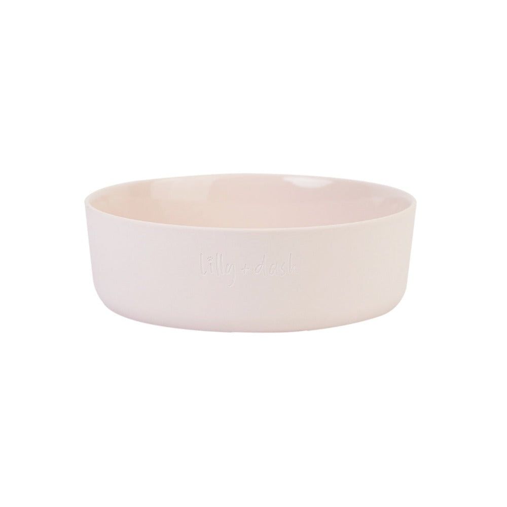 pet bowl rose quartz - Lilly + Dash
